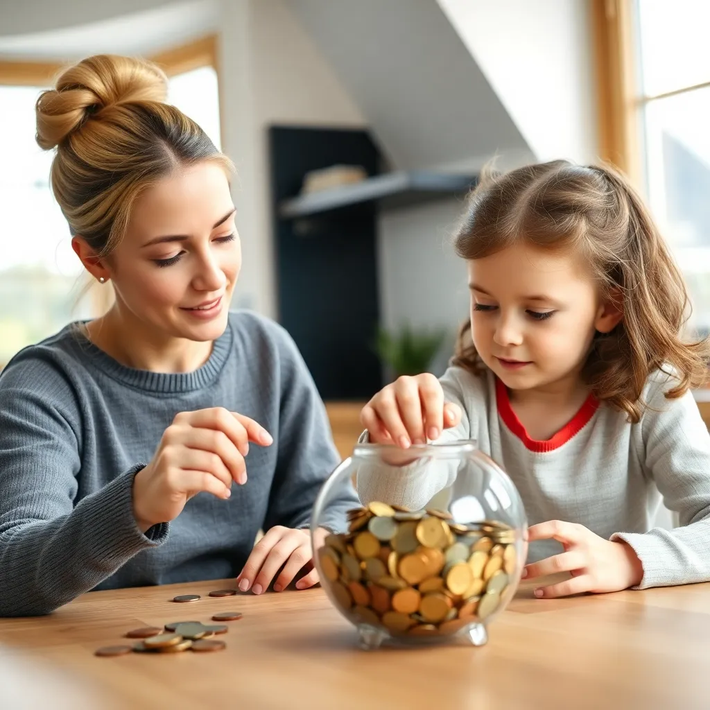 Nederlands gezin bespreekt hun financiële planning aan keukentafel